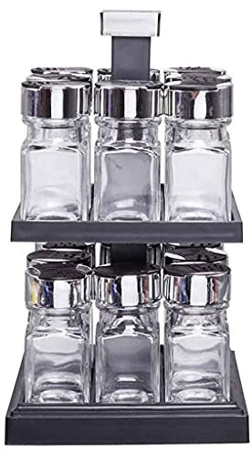 THE REPLICANT Accesorio de Cocina/Carrusel de Especias de 2 Pisos/Dimensiones: 29 x 16 x 16 cm