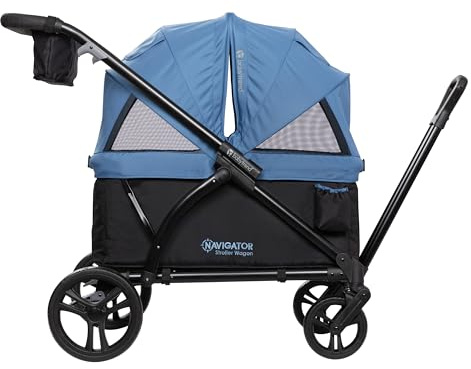 Baby Trend Navigator 2-in-1 Stroller Wagon, Dash Blue