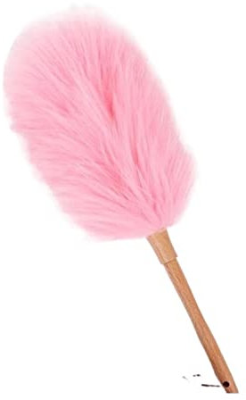 ACiyD Staubbürste Staubfeger-Staubwedel Auto-Staubwedel Staubfeger-Haushalts-Auto-Staubwedel zum Reinigen (Color : Yellow Hair Tip-Medium) (Rosa)