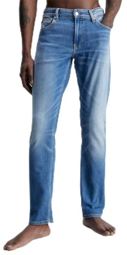 Calvin Klein Uomo Jeans Slim Fit, Blu (Denim Medium), 34W/30L