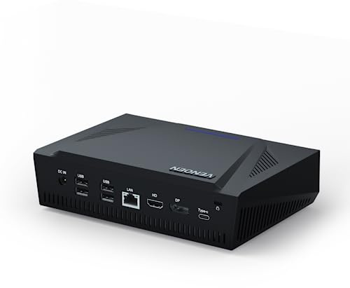VENOEN Mini PC Gaming Core i9 11900H Micro PC Win-11 Pro Mini Computer, 4K UHD Mini Desktop PC, HD/DP/Type-C Triple Display, RJ45 LAN, Wifi6/BT5.2, Business Office PC, 32GB DDR4/512GB NVME SSD