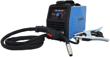Sherman MIG 140 FLUX - poste a souder mig avec gaz 100 A - soudage: MIG/MAG et fil fourré - poste à souder inverter avec dévidoir de fil à 2 roulettes