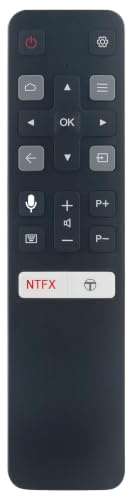 ALLIMITY RC802V Röstfjärrkontroll kompatibel med IFFALCON TCL TV 43K71 55K71 65K71 32F2A 40F2A 43F2A 43P715 50P715 55P715 65P715 75P715 50C715 15 555 C715 65C715 32S65A 55C815 55C815 65C815