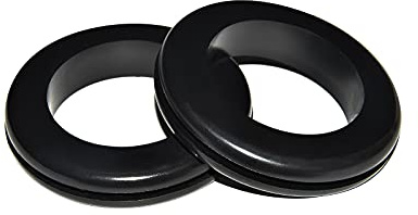 Flyshop Gummitüllen, 4 Stück, 40mm Bohrloch, Rund, Schwarz | Langlebig, Synthetisch, Kabel Draht Firewall Schutz, Gummi O Ringe Unterlegscheiben, Für Draht/Auto/Maschine Ösen