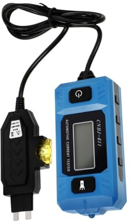 SOLUSTRE Kfz Sicherungsprüfer Digitaler Ampere Tester Auto Sicherungstester Mit Mikro Dunkelstrom Erkennung Präzise Messungen Für Fahrzeugdiagnosen Automatischer Sicherungsamperemeter