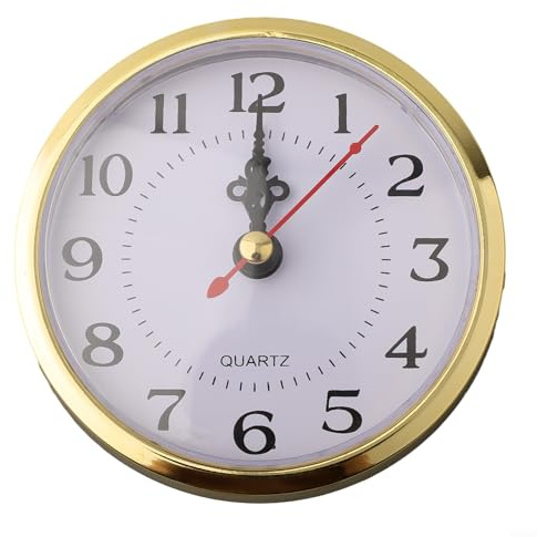 DIY Gold Quarz-Uhr-Einsatz, leises Uhrwerk, mehrere Größen erhältlich, Uhr-Reparaturteile (90 mm)