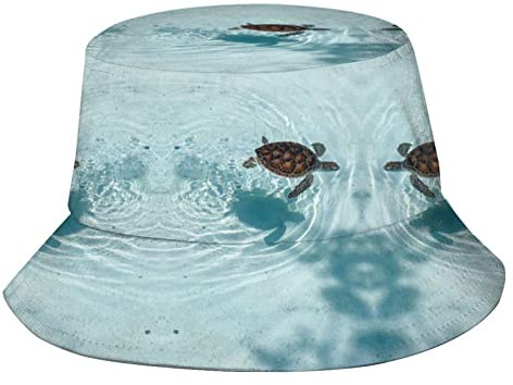 Buschhut Meeresschildkröte, Wanderhut Uv Schutz Strand Sonnenhüte Komfortables Fischerhut Für Angeln Jungen Herren