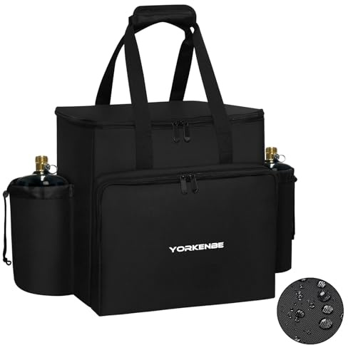 Yorkenbe Bolsa de transporte portátil para calentador compatible con Mr. Heater MH9BX, resistente al agua, funda de transporte para calentador de propano, con múltiples bolsillos y parte inferior