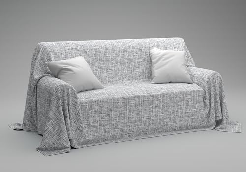 Dorian Home - Copritutto Estivo e Primaverile 180x270 Cotone 100% Puro Resistente Ideale come Telo Copridivano Arredo Copritutto, Copri Divano e Coperta Letto Singola, Foulard Leggero Multiuso