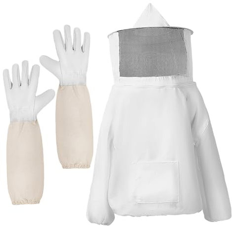 Kisangel Bienenanzug Mit Imkerhandschuhen Imkerjacke Und Schleierhaube Belüfteter Imkeranzug Für Herren Imkerschutzkleidung Aus Hochwertigem Material