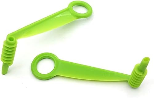 Spiral Slicer 2-Pack - Manual Vegetable Cutter for Zucchini Noodles and Salad Prep, Potato Cucumber Spiralizer with Ergonomic Grip (Green) - Kitchen Gadgets and Healthy Eating Tools