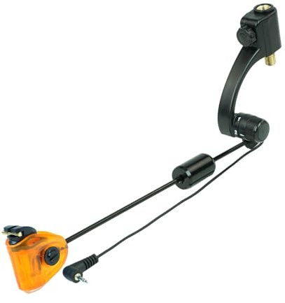 Hirisi Tackle Karpfenangeln for Swinger, 4 Farben,Led Lichter, for Swinger Bissanzeiger AngelzubehöR, Einstellbare ElastizitäT, 2 Stufen，Mit Schnellkupplung