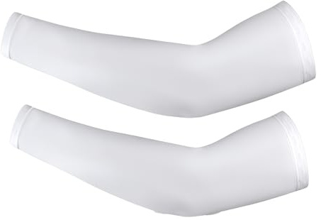Mewflew Protectores de brazos refrescantes con protección UV, mangas de seda de hielo para hombre y mujer, transpirables, ligeras y elásticas, para deportes al aire libre, conducción, correr y