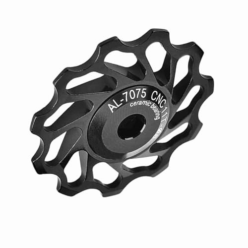Generic Cykel Bakre Derailleur Remskivor 1 par Keramiklager Bakre Remskivhjul Hjul Cykelguide Rullager Guide Hjul Remskivan Set Lager Remskivor för Mountain Road Bike (11t)