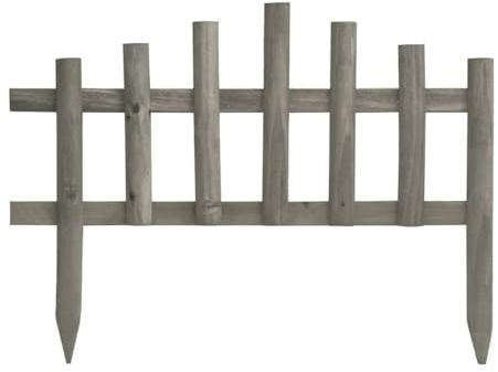 Générique Bordure de Jardin 10 pcs Bois de Sapin 4,4 m,Quincaillerie,Clôtures & barrières,Murets & Bordures de Jardin,Blanc,2.75 KG,314847
