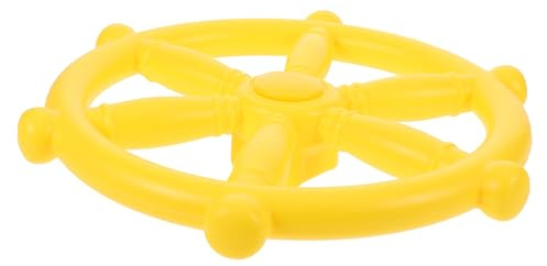 TOBBOMEY Pirate Ship Steering Wheel for Outdoor Playhouses and Treehouses Plastic Playground Accessory Quick-install Swing Set Attachment Interactive Steering Wheel for Backyard Fun