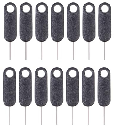 CONGARTENO 15 Pezzi Pin Espulsione Sim Ago Estrattore Leggero per Rimozione Sicura Scheda Sim Smartphone e Tablet Accessorio Compatibile Multi-Dispositivo con Bordi Levigati e Protezione