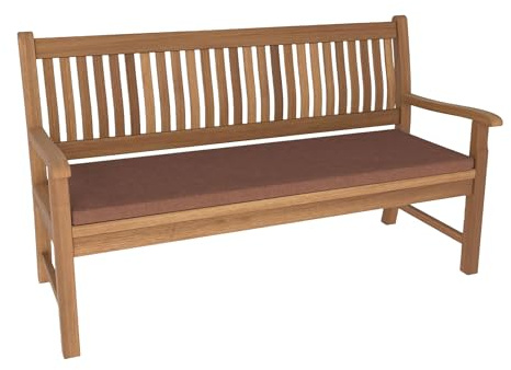 FENYIGE Benutzerdefinierte Bankauflage 37 x 80 cm Unterseite Antirutsch Sitzbank Eckbank Auflagen mit Reißverschluss für Fensterbank Outdoor Gartenmöbel Terrasse Drinnen Sitz, braun