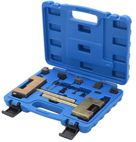 Cocoarm Herramienta de Remachado de Cadena de Distribución de 13 Piezas, Acero Al Carbono, Herramienta de Mecanizado de Precisión para Modelos con Perno de Cadena de 4 Mm