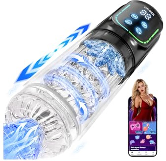 Kismloit Male Masturbator Sex Toys for Men, AI Sync Licking 12s Penis Pump