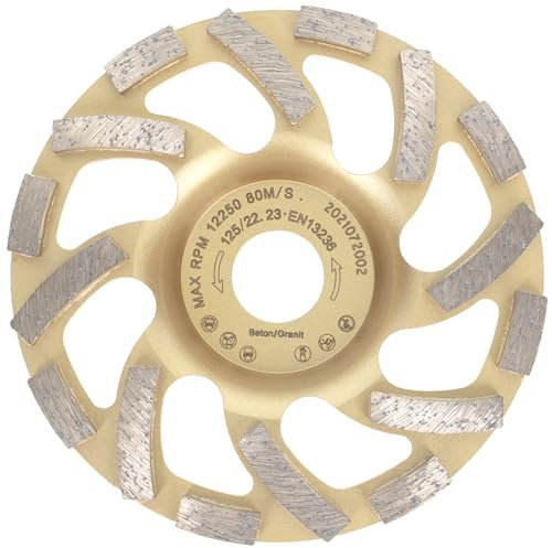 PRODIAMANT Diamant-Schleiftopf 125 mm x 22,2 mm Turbo ST81 Diamantschleifscheibe Beton Naturstein Profiqualität