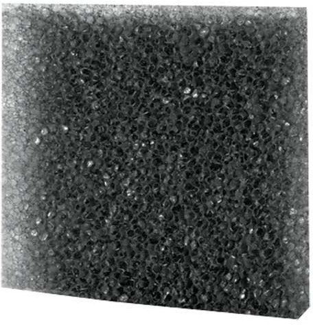 Filterschaum, grob, schwarz, 50x50x3 cm