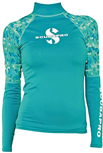 SCUBAPRO Damen UPF 50 Rash Guard, Long Sleeve, Women Rashguard