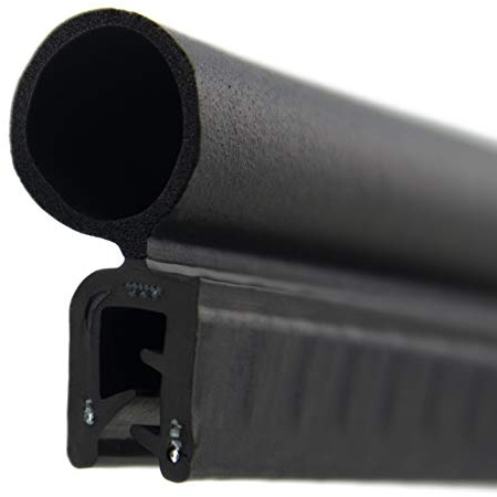 SMI-Dichtungsprofil DO29 für 1-3mm EPDM Moosgummi/Vollgummi mit Stahleinlage selbstklemmend ohne Kleber - Kantenschutz mit Dichtung oben, Kantenschutzdichtprofil für Auto, Kofferraum (3 m)