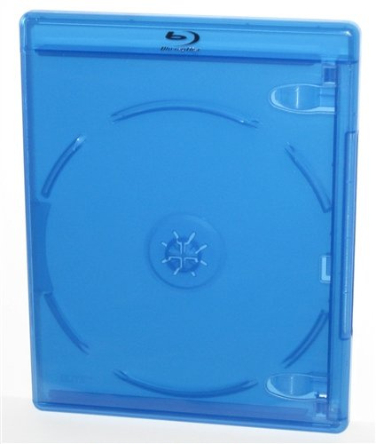 5 custodie singole per Blu-ray Viva Elite, custodia per dischi Blu-ray da 11 mm con custodia trasparente per opere d'arte, plastica resistente in polipropilene, hub sicuro a pulsante, custodia di