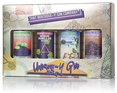 That Boutique-y Gin Company Unique-y Gin Gift Set. 4 x 50ml bottles.