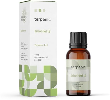 TERPENIC - Aceite Esencial de Árbol del Té (Melaleuca alternifolia) - 30 ml - Uso Oral - Fragancia herbal intensa y natural