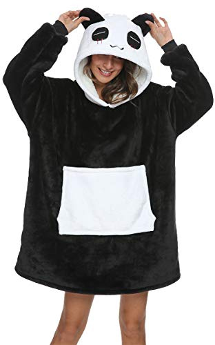 Sudadera con capucha de manta grande para adultos, sudadera de felpa mullida y cálida con gran bolsillo, manta de lana para acurrucarse con capucha, manta de felpa Sherpa para estar en casa, manta