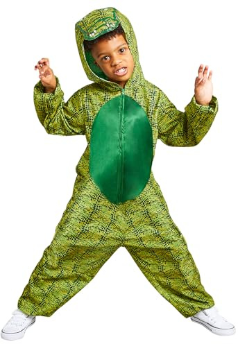 Amscan 9908805 – barn krokodil/alligator huva onesie värld bok dag maskeraddräkt ålder: 8-10 år