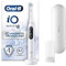 Oral-B iO8 Electric Toothbrushes For Adults, App Connected Handle, 1 Toothbrush Head & Travel Case, 6 Modes with Teeth Whitening, 2 Pin UK Plug, White