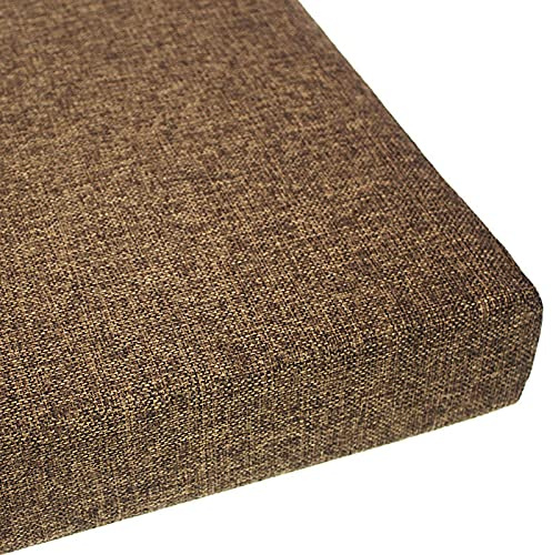 2-3-Sitzer-Bankkissen, Essbankkissen mit hochdichtem 35D-Schaumstoff, Schaukelsitzkissen für Garten, Terrasse, Innen- und Außenbereich, Möbel (Braun, 80 x 40 x 5 cm)
