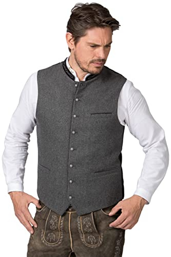Stockerpoint Herren Trachtenweste Fabricio I Größen 46-60 I Traditionelle & hochwertige Weste mit verstellbarem Riegel I Perfekt für Trachten & Festlichkeiten