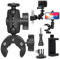 ZAKVOP Action Kamera Halterung Motorrad Fahrradhalterung, 360° Drehung Lenker Handy Halterung, Smartphone Clip Lenkerhalterung Zubehör für GoPro Hero 10/9/8/7/6 Insta360 One X2, DJI Osmo