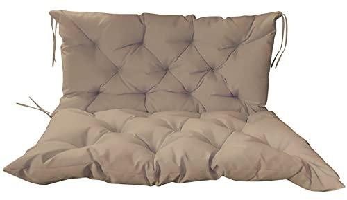 Bankauflage mit Rückenteil,Auflage für Hollywoodschaukel, Gartenschaukel Sitzkissen, Rückenkissen Sitzpolster Bankkissen,Gutekissen Sitzbank-Kissen, für Terrasse, Rasen, Gartenschaukel,150x100x10cm