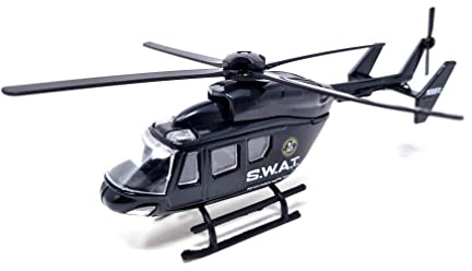 PLAYJOCS GT-8134 SWAT Helikopter, Kunststoff-Fahrzeug mit Metallteilen, ideales Spielzeug für Kinder und Sammler.