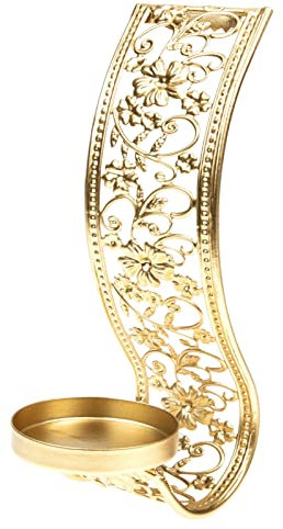 DECHOUS Wandkerzenhalter Aus Metall Für Wandmontage Wandhalter Für Säulenkerzen Kerzenständer Für Zimmerdekoration Metallkerzenständer Für Wohnraum Wanddekor Für Kerzen Einweihungsgeschenk