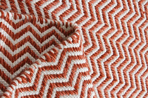 Kumar Textile Designs Handwebteppich Läufer Fleckerl Teppich multifarbig waschbar aus Baumwolle Polyester für Bad ,Wohnzimmer und Küchenteppich Indoor Outdoor