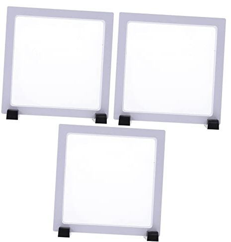 DOITOOL 14cm Weiß Pe Film Schmuck Lagerung Display Rack 3 Sets Stilvolle Display Box Für