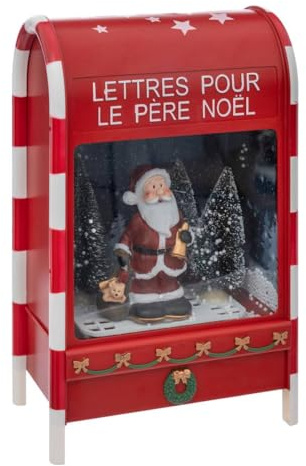 FEERIC LIGHTS & CHRISTMAS - Decoración buzón Interior h40cm 4led a Pilas