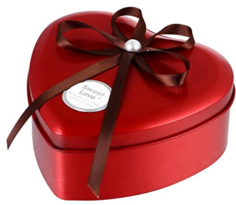 PRETYZOOM Boxen Hochzeits süßigkeiten kiste hochzeit pralinenschachtel gebäckdose cookie dose süßigkeiten pakete sweets box runden Süßigkeiten Box Teller Geschenk Braut Tablett Weißblech