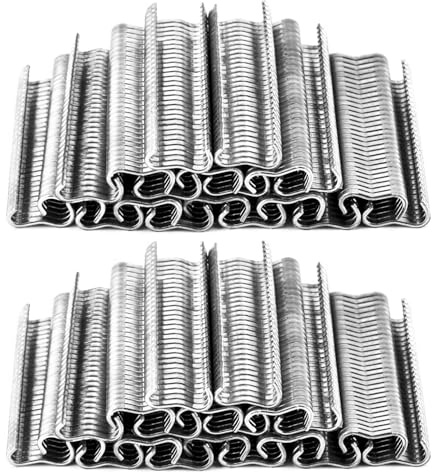 QWORK® 2400 Stück Zange Clips, Hog Ring, Hühnergeflecht, Käfigdraht, Lötverbindung, Schweißen, Reparatur Clips