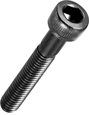 Kozelo 50 Stück Zylinderschrauben mit Innensechskant - [M5-0,8 x 30mm] Schrauben Kohlenstoffstahl Schwarzoxid DIN 912 Vollgewinde Innensechskantschraube für Industrielle Mechanischen