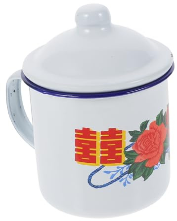 Ciieeo 1 Pc Taza De Esmalte Taza Esmaltada s De Té Chino De Lata De Té De Esmalte s De Espresso s Vintage De Café Con Leche s De Café Expreso -