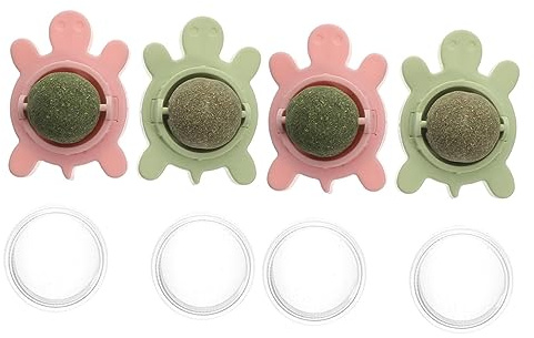 BESPORTBLE 4 Stück Katzenminze Bälle Interaktives Katzenspielzeug Kätzchen Interactive cat Toy Natural Catnip katzenspielzeug katzenminze Katzenkauspielzeug für Aggressive Kauer PVC