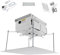 ROGONPDK Proyector de techo plegable invisible | Soporte de proyector motorizado con mando a distancia | Soporte de techo oculto para escuelas, salas de conferencias | Capacidad de carga: 10 kg