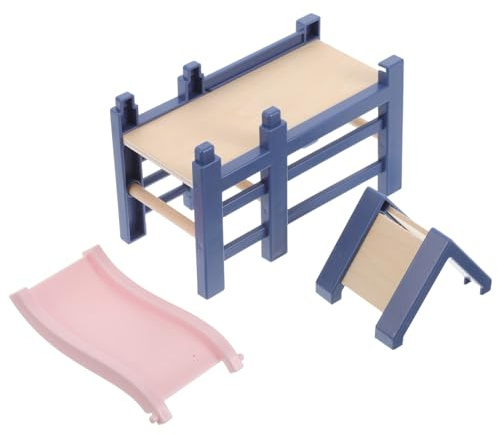 HANABASS Miniature Park Slide Playhouse Slide Furniture Dollhouse Miniature Playground Model for Dollhouse Decor Material Accessories